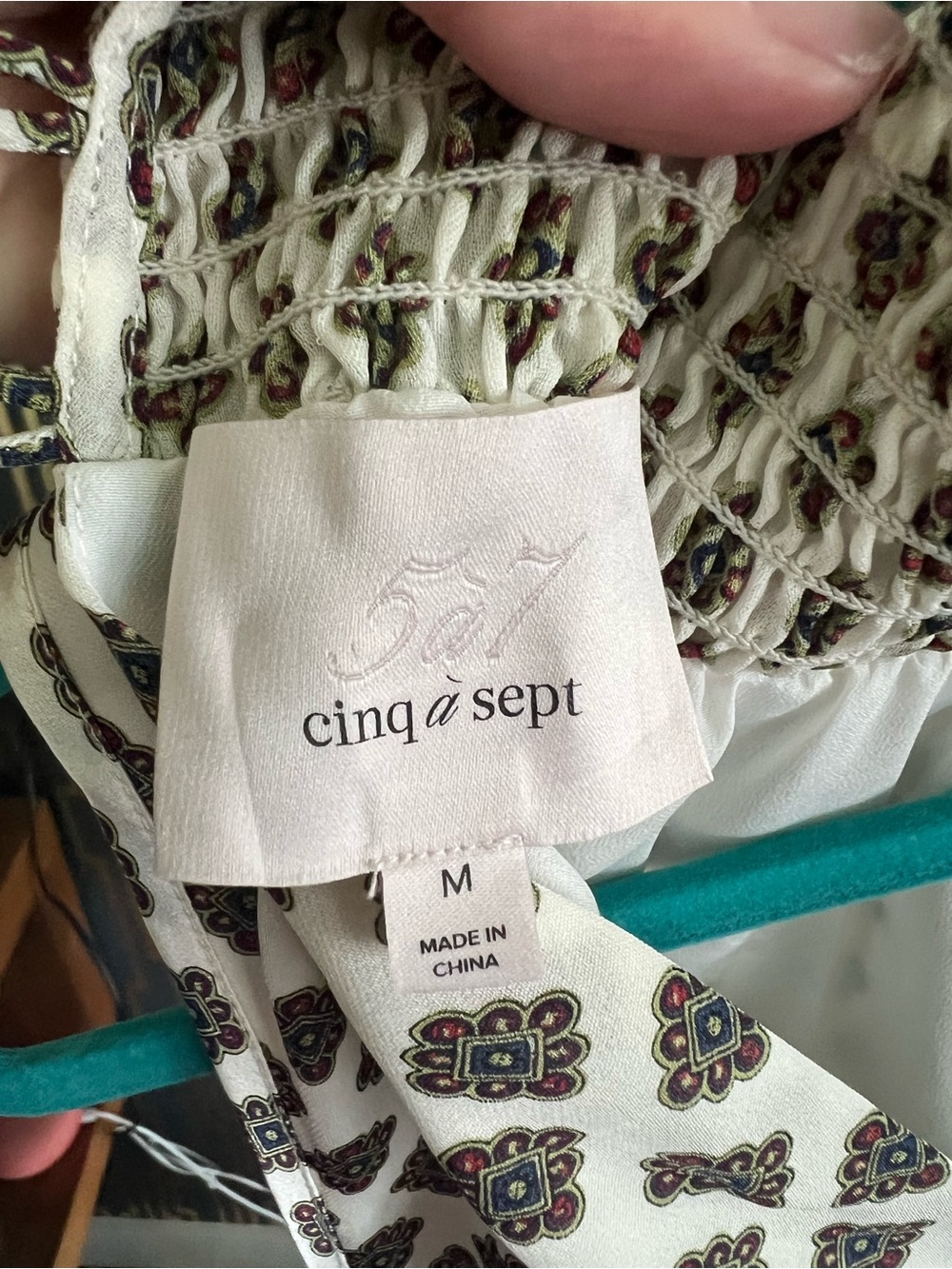 cinq a sept Women's Printed Ivory Top - Picture 2 of 5
